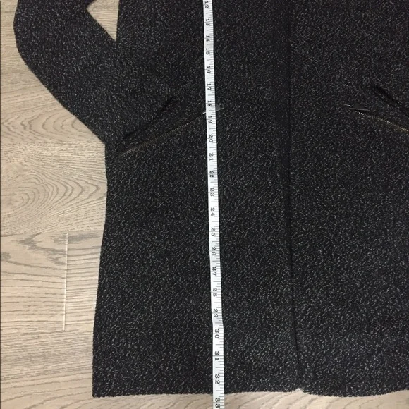 XS cardigan coat jacket marled grey pockets EUC - Picture 9 of 15